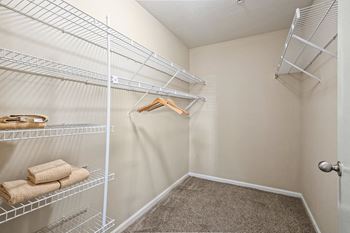 the spacious closets in our 2400 2400 walk in closet amenities include a mirrored closet  at 150 Summit, Birmingham, AL, 35243